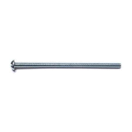 Midwest Fastener 1/4"-20 x 5 in Combination Phillips/Slotted Round Machine Screw, Zinc Plated Steel, 100 PK 50945